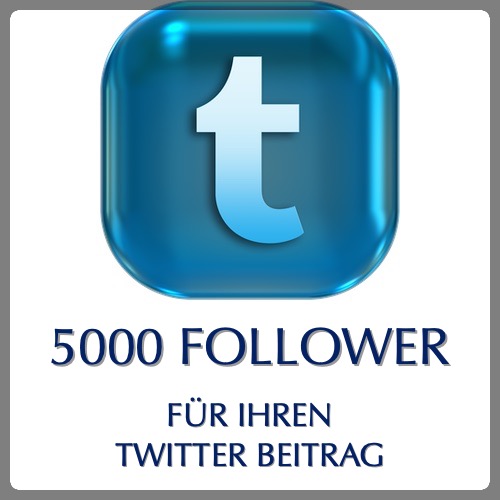5000 twitter follower